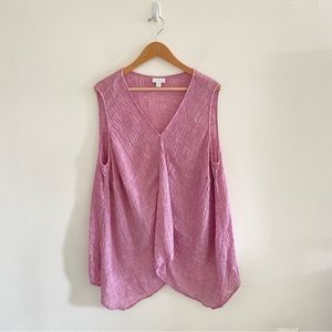 J. Jill Pink Sleeveless Tank Top